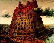 BRUEGEL, Pieter the Elder The-Little-Tower of Babel oil
